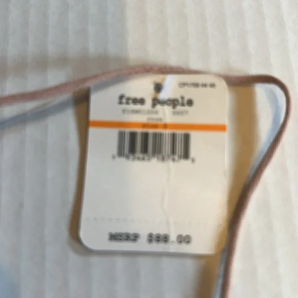 NWT Adellla Free People rose slip dress ruffles cutout design spaghetti straps - Picture 9 of 10